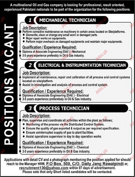 40 Oil Gas jobs in Pakistan (3 new) .